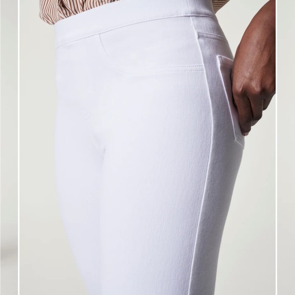 Spanx White Jean-ish Ankle Leggings Size Medium - Picture 2 of 11
